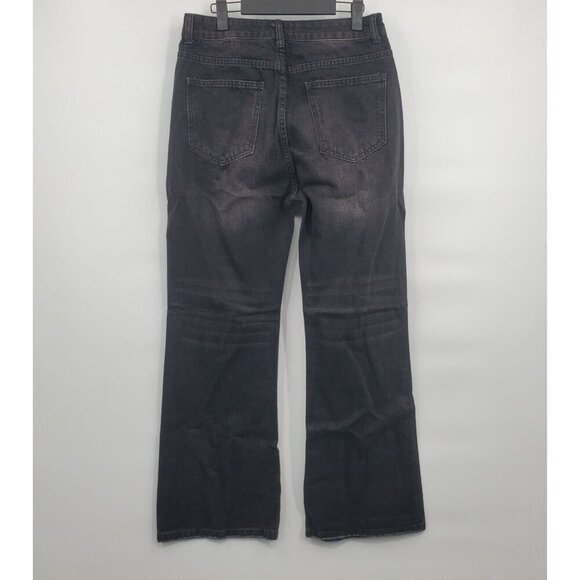 Real Takai Black Denim Straight Jean Pants Men Size Large NWT Faded Wash Baggy - Picture 6 of 12